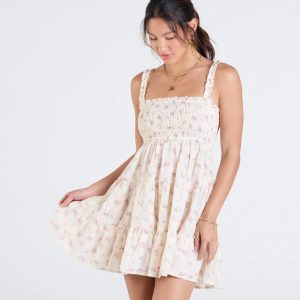 Sitting In The Sun Floral Babydoll Mini Dress