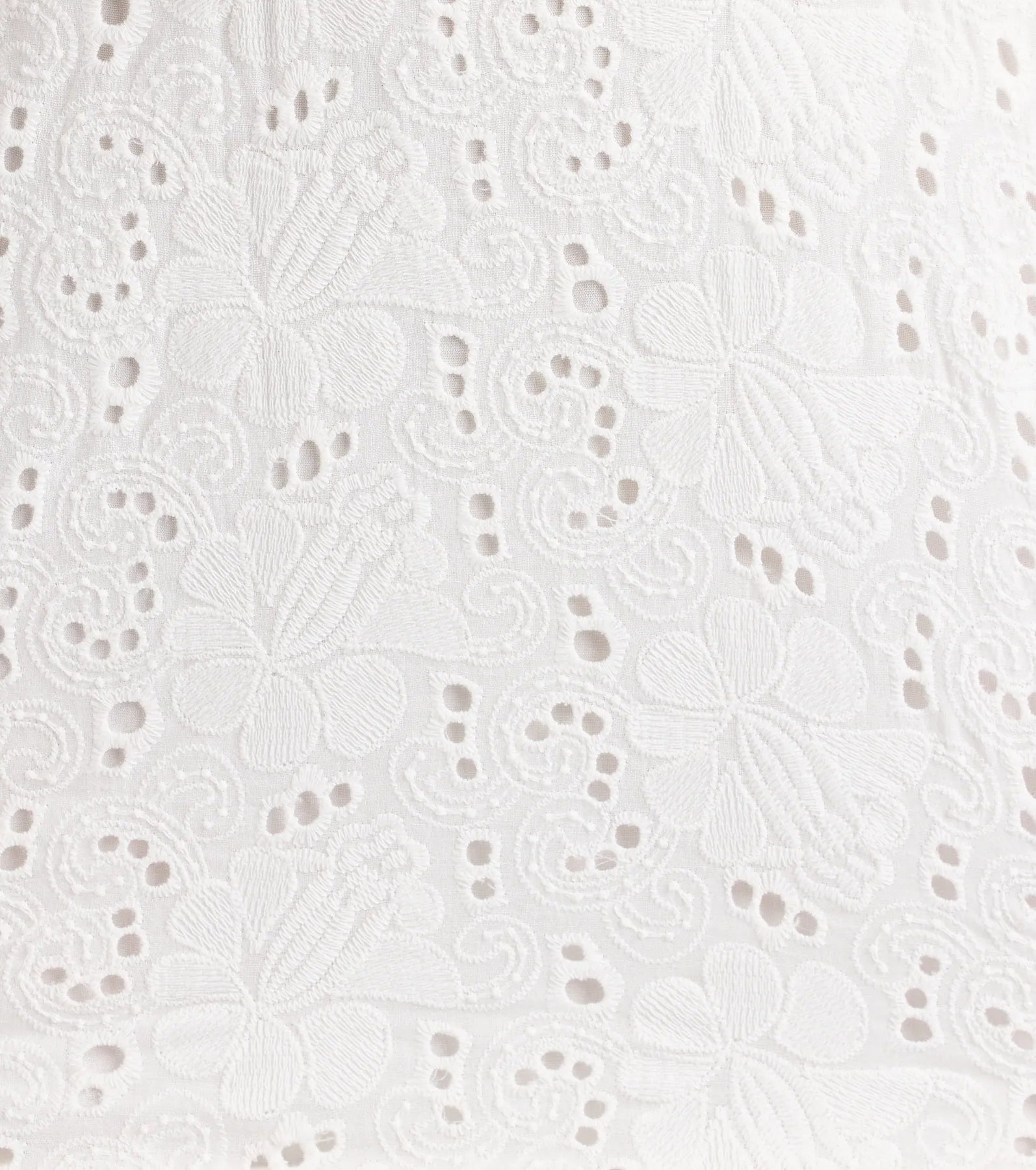 Sweet Lace-Up Cutout Eyelet Skater Dress - Image 4