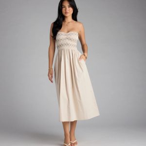 Effortless Days A-Line Midi Tube Dress