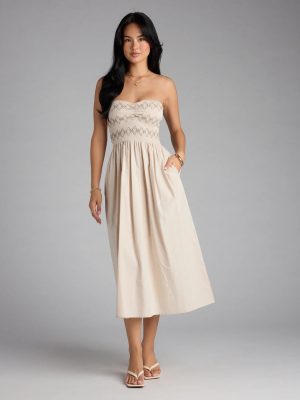 Effortless Days A-Line Midi Tube Dress