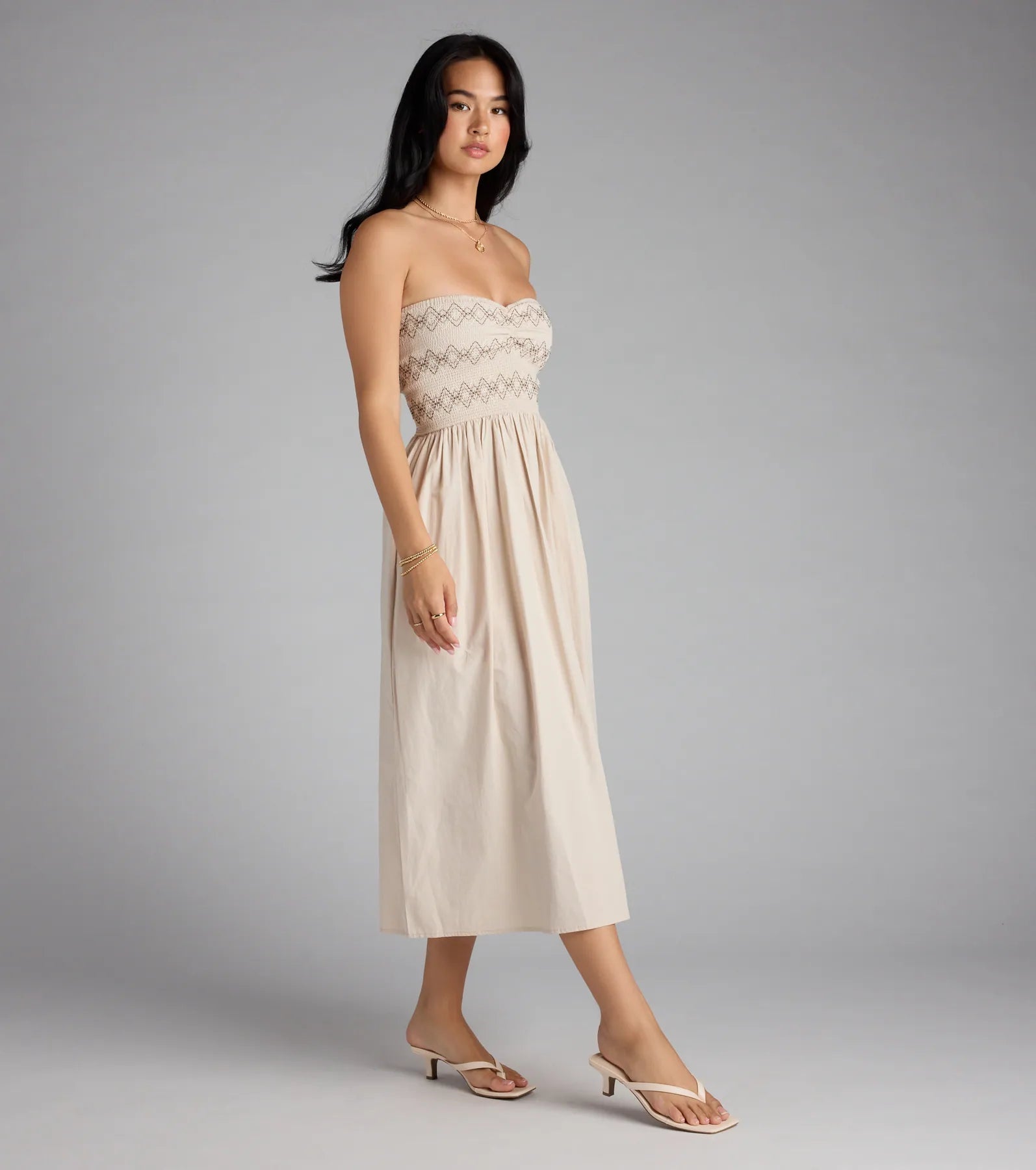 Effortless Days A-Line Midi Tube Dress - Image 4