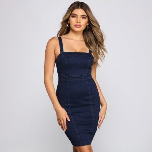Girl Next Door Denim Mini Dress