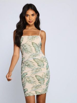 Island Getaway Mesh Mini Dress
