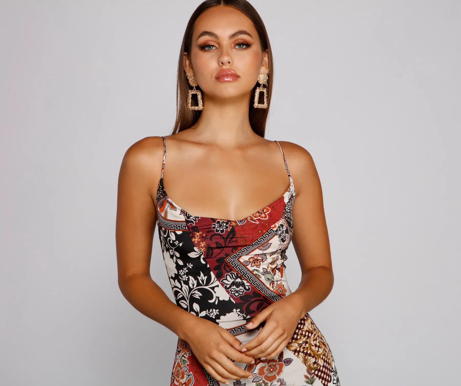 Baroque Bohemian Glam Mini Dress - Image 3