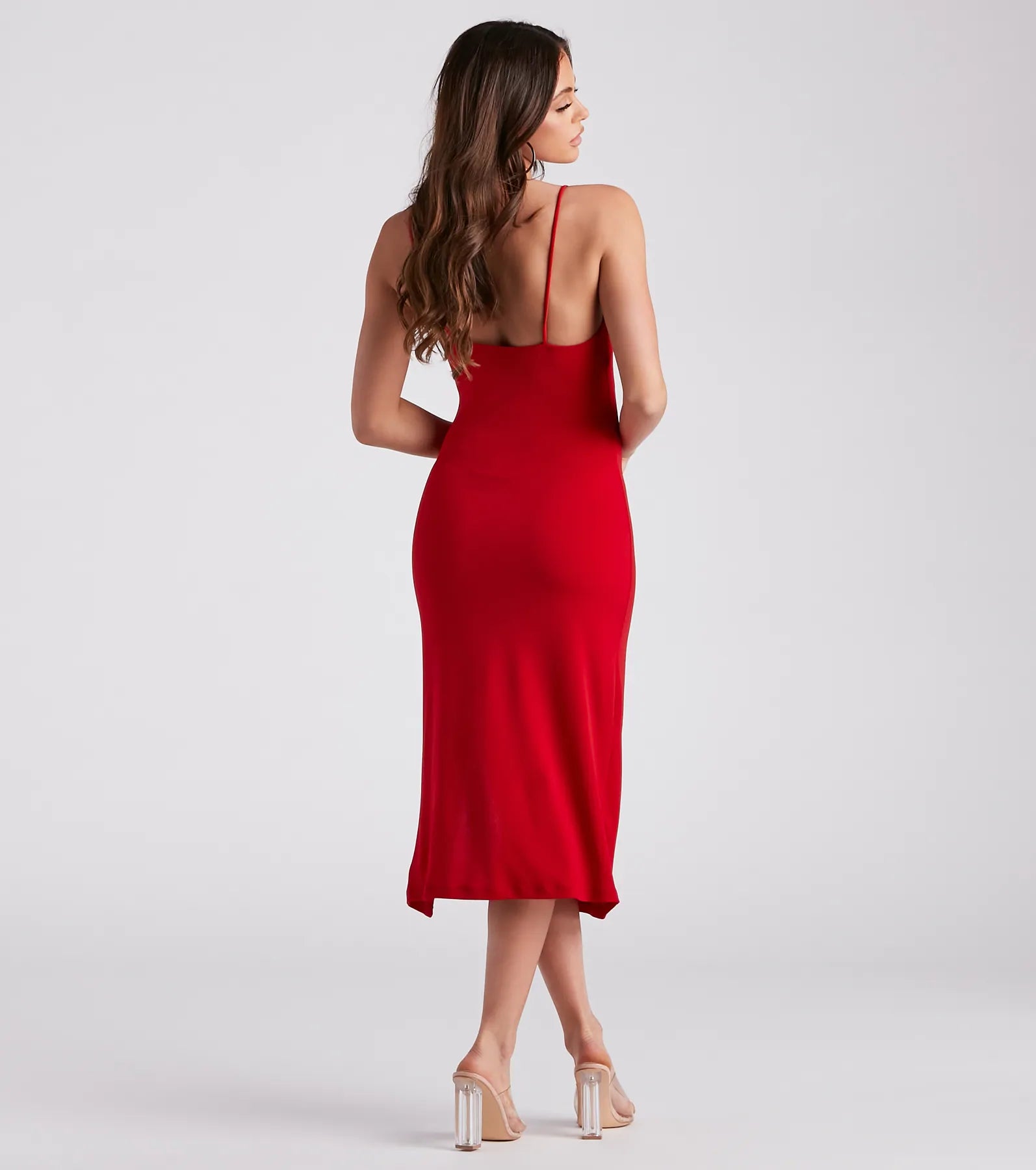 Back Of My Mind Crepe Slip Dress - Image 2