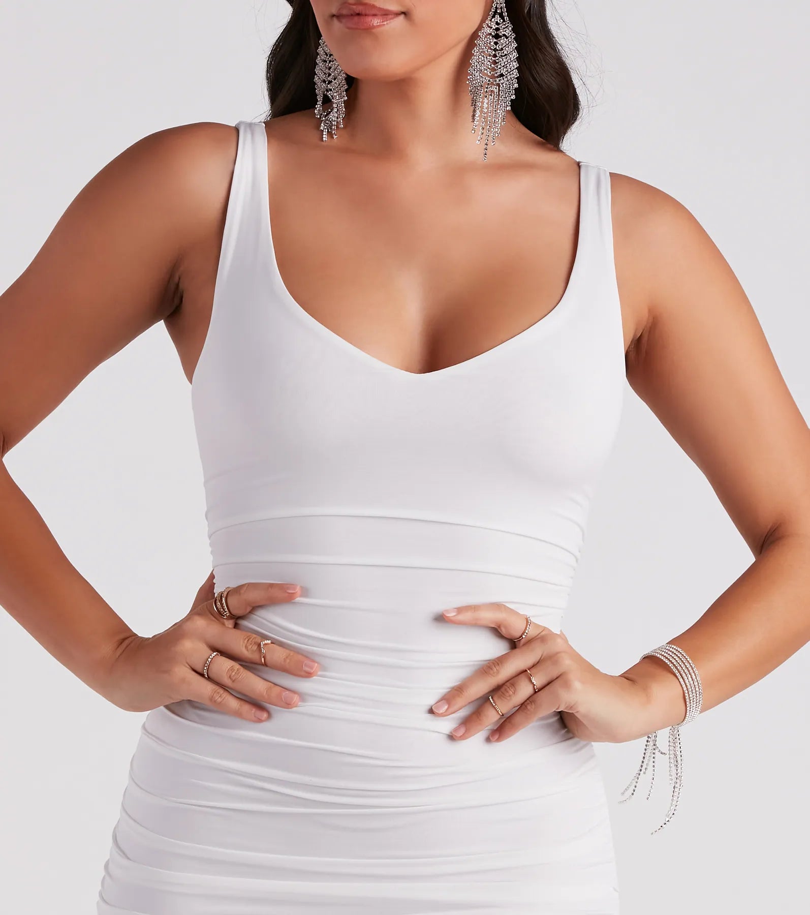 Destination Dinner V-Neck Midi Dress - Image 12