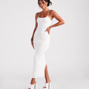 Looking Sensational Smooth Knit Maxi Dress