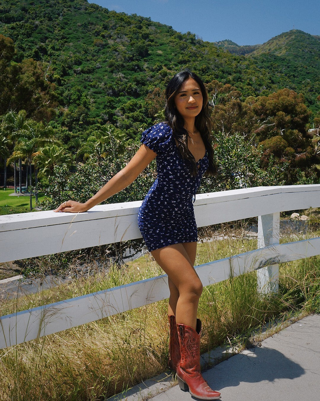 Meadow Vibes Floral Eyelet Lace Mini Dress - Image 9