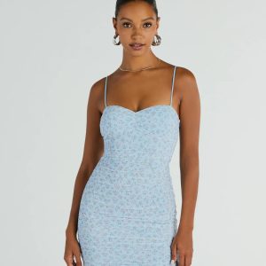 Sweet Feelings Sleeveless Ditsy Floral Mini Dress