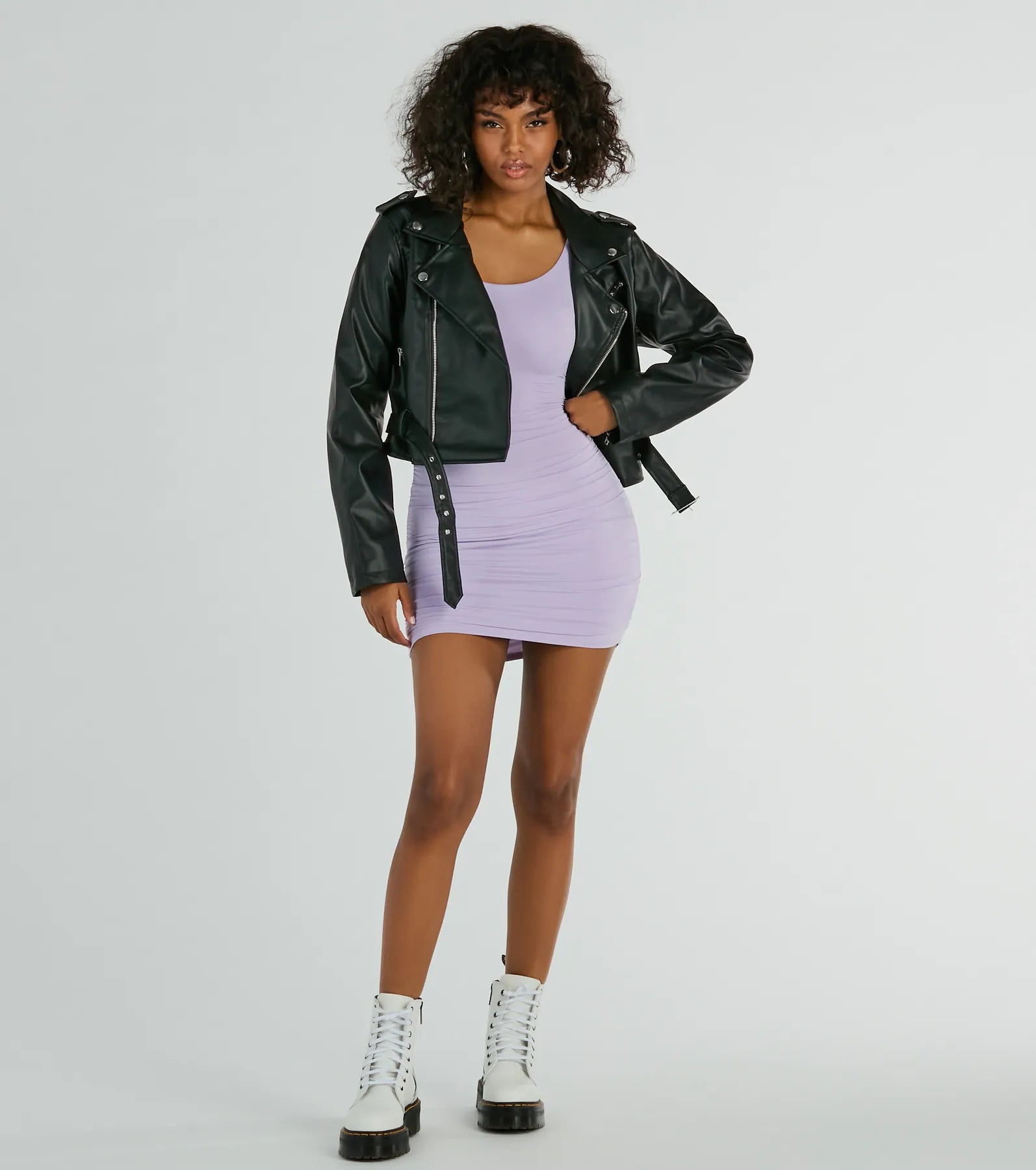 Everyday Style Short Sleeve Ruched Mini Dress - Image 5