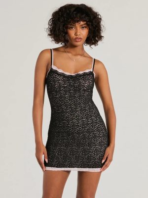 Admire You Scoop Neck Layered Lace Mini Dress