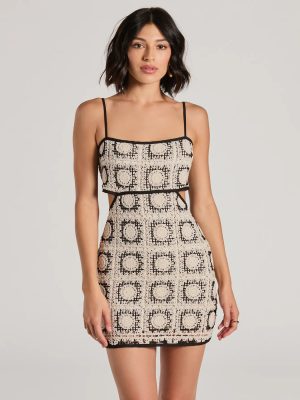 Beachy Babe Tie-Back Crochet Mini Dress