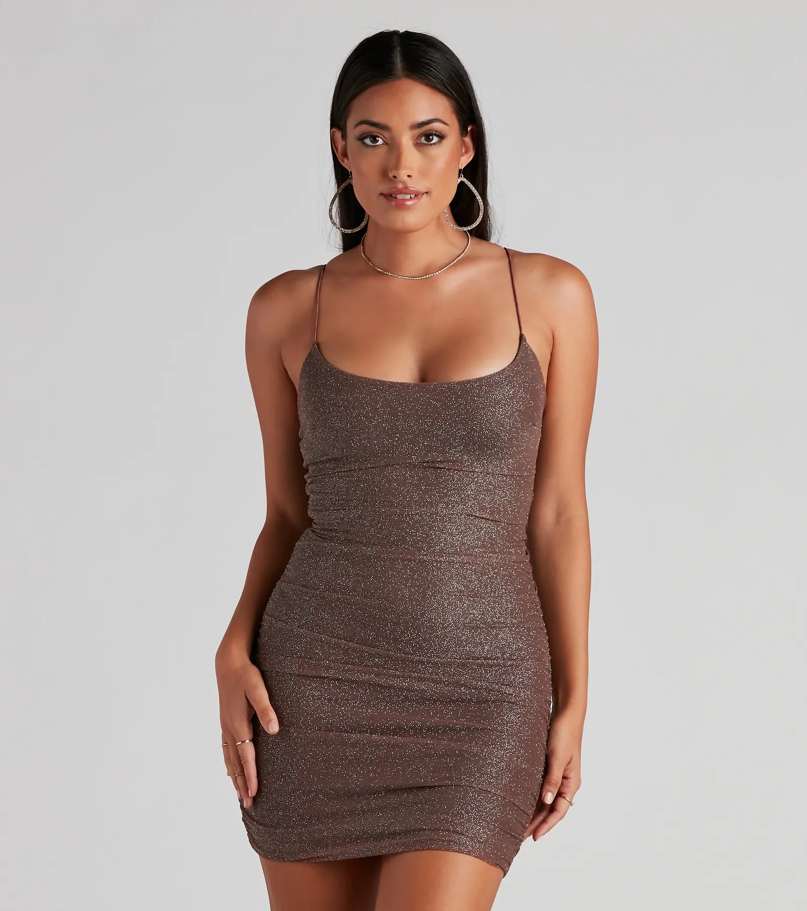 Gorgeous Glam Glitter Mesh Mini Dress - Image 7