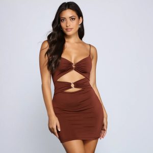 Bold Stunner Cutout Mini Dress