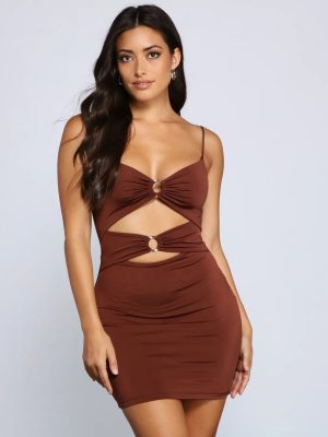 Bold Stunner Cutout Mini Dress