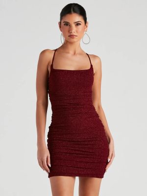 Gorgeous Glow Glitter Mini Dress