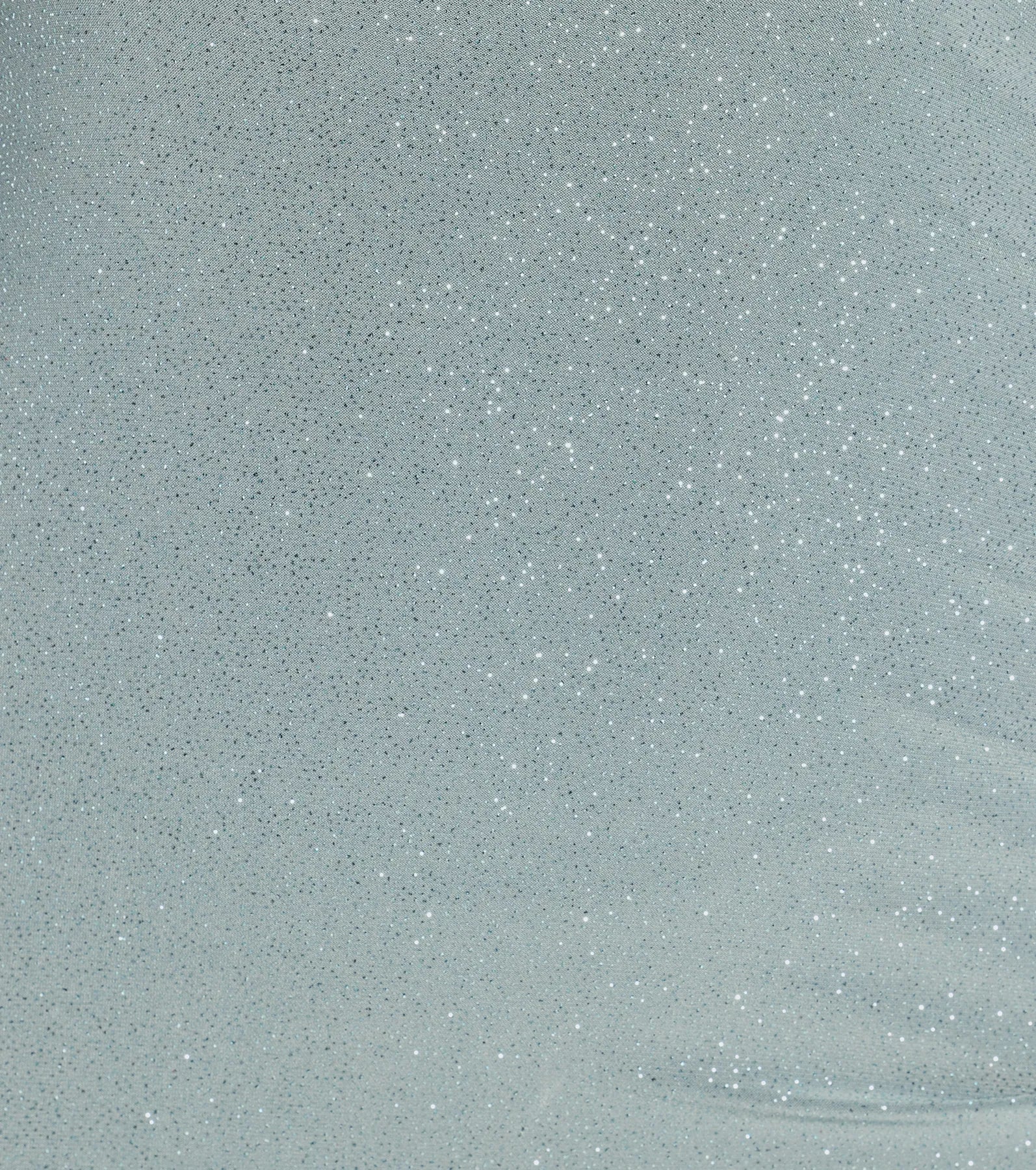 Glitzy Status One-Shoulder Glitter Knit Mini Dress - Image 4