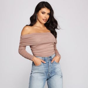 Shimmer Goals Shirred Bodysuit