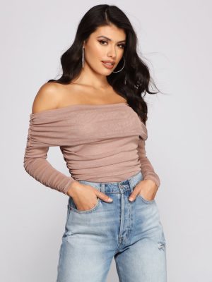 Shimmer Goals Shirred Bodysuit