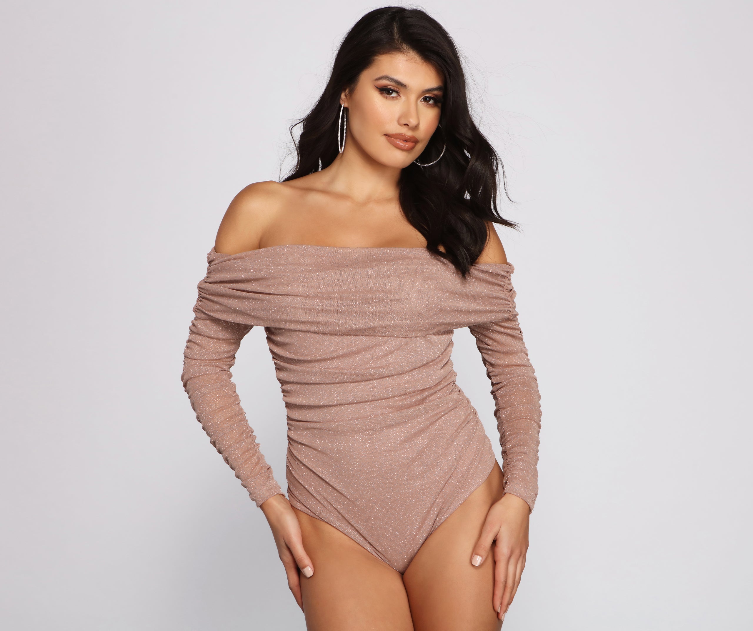 Shimmer Goals Shirred Bodysuit - Image 5