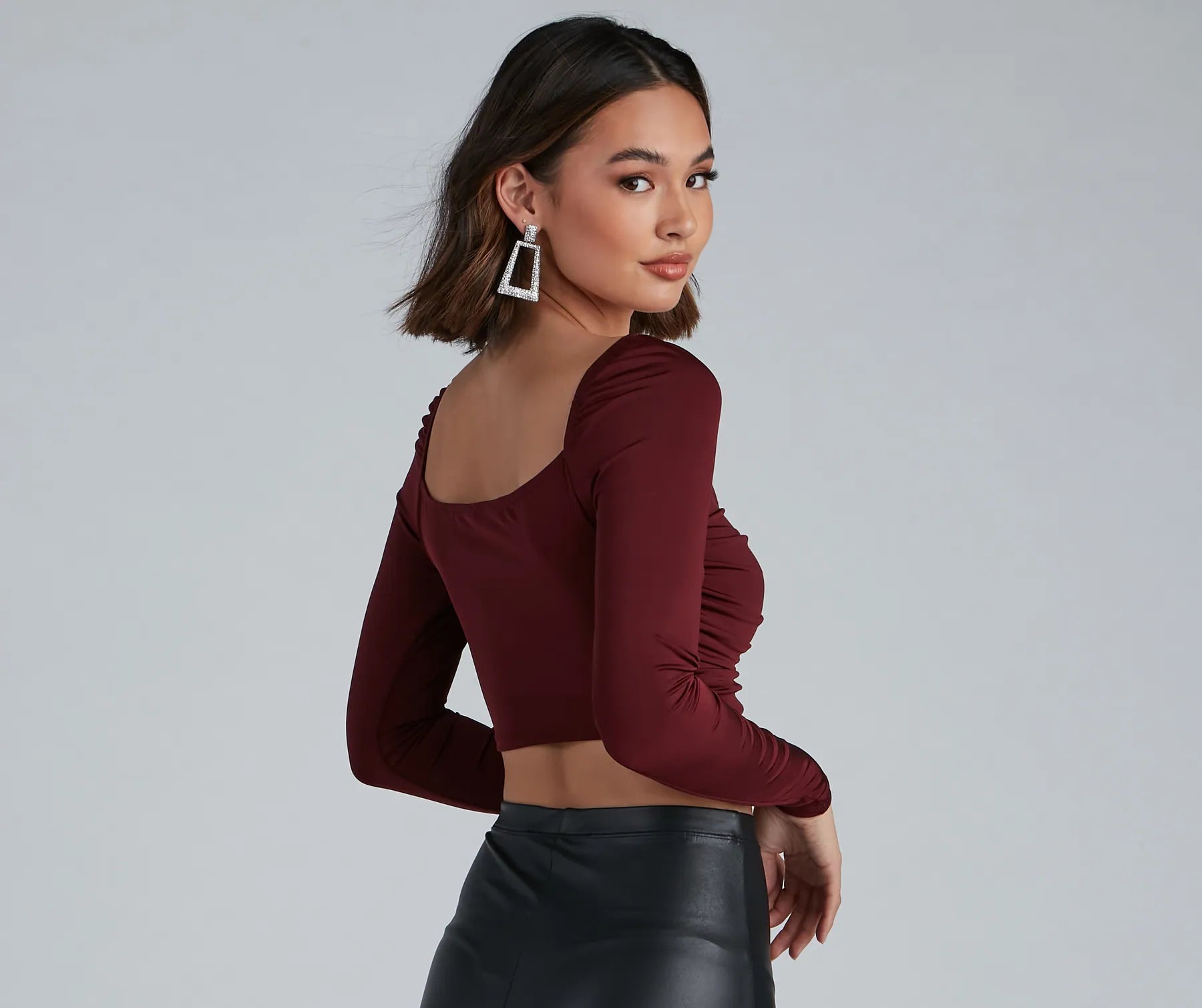 Rise And Stun Lace-Up Crop Top - Image 10