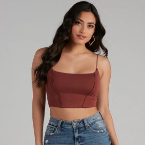 You're Not Basic Seam Crop Top