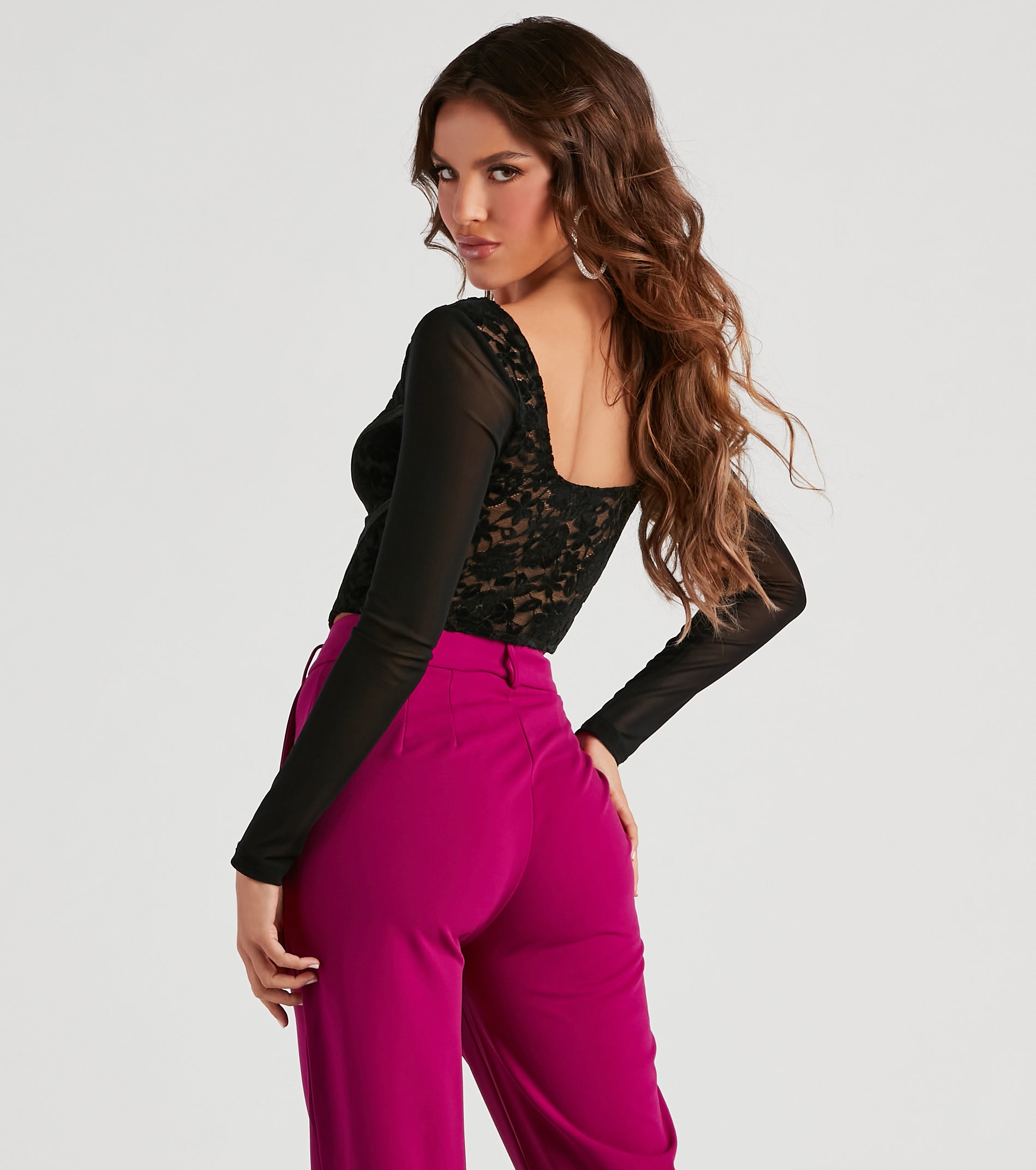 Chic Majesty Floral Lace Bustier - Image 2