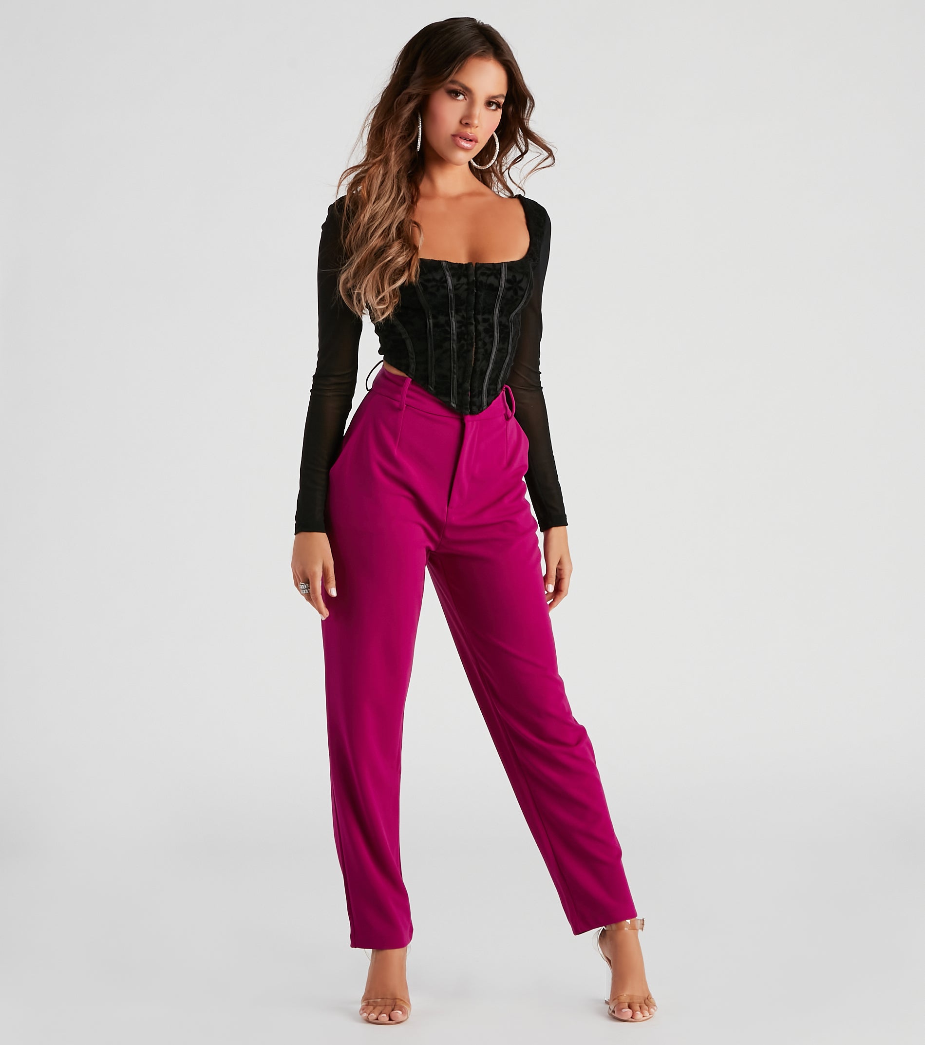 Chic Majesty Floral Lace Bustier - Image 3