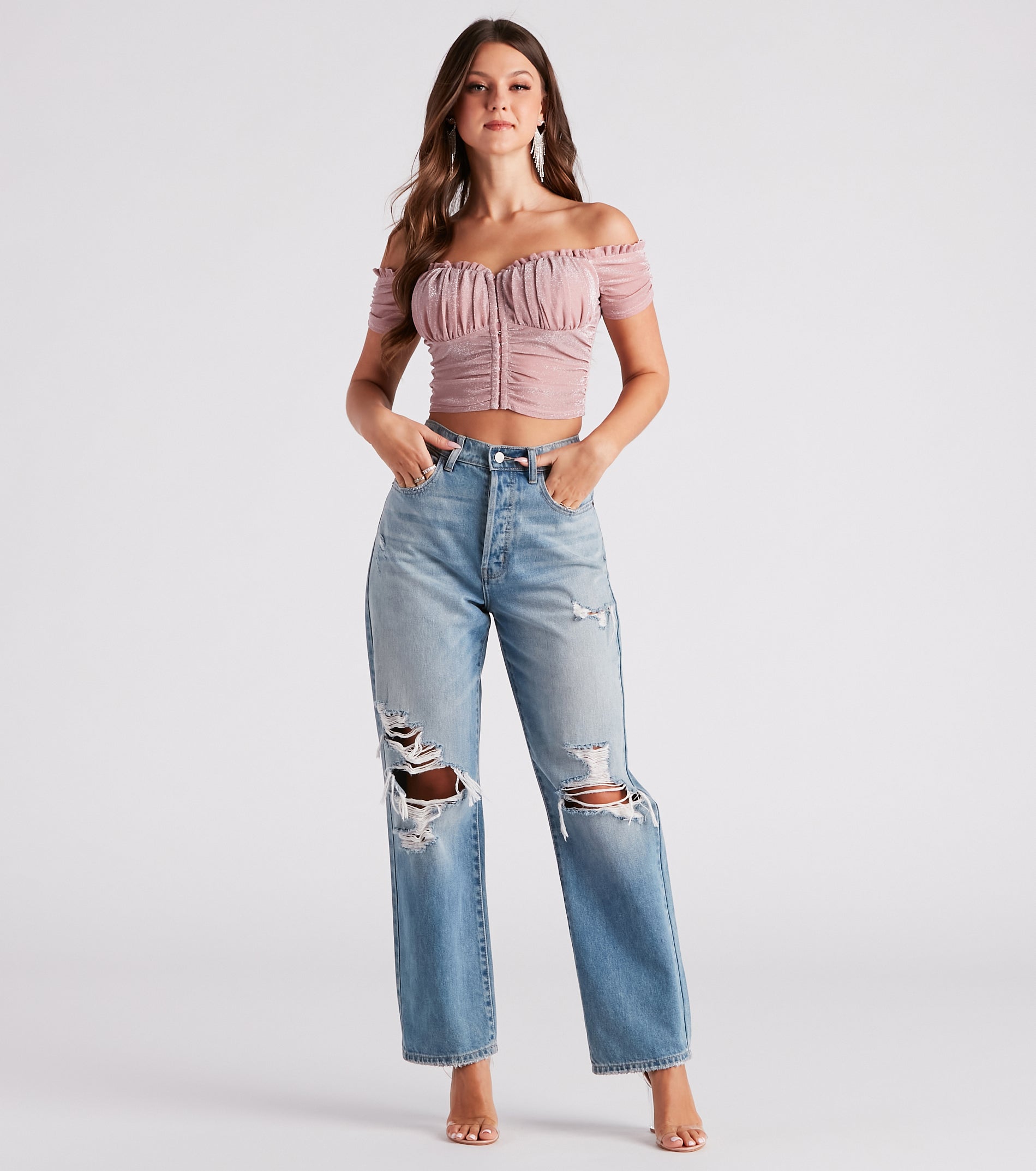 Glowing In Glitter Mesh Bustier - Image 7