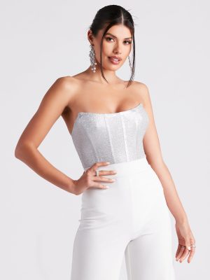 Sparkly Hype Glitter Tube Bodysuit