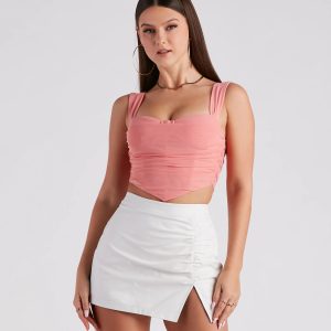 Who's That Girl Ruched Bustier