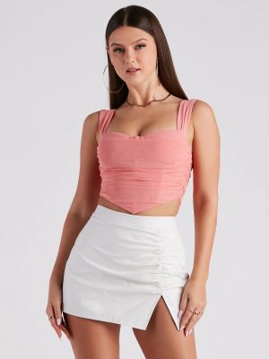 Who's That Girl Ruched Bustier