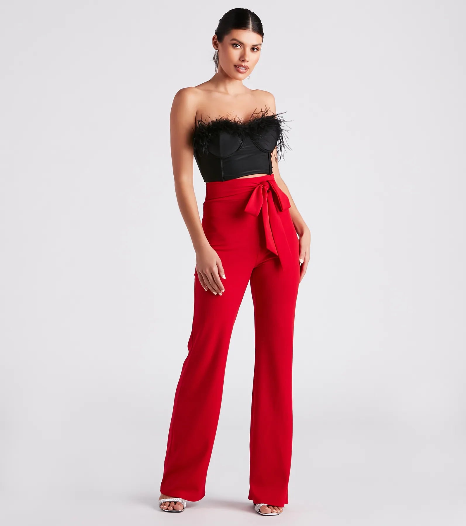 Marabou Cutie Strapless Corset Top - Image 11