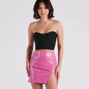 Flirt Alert Strapless Cropped Bustier