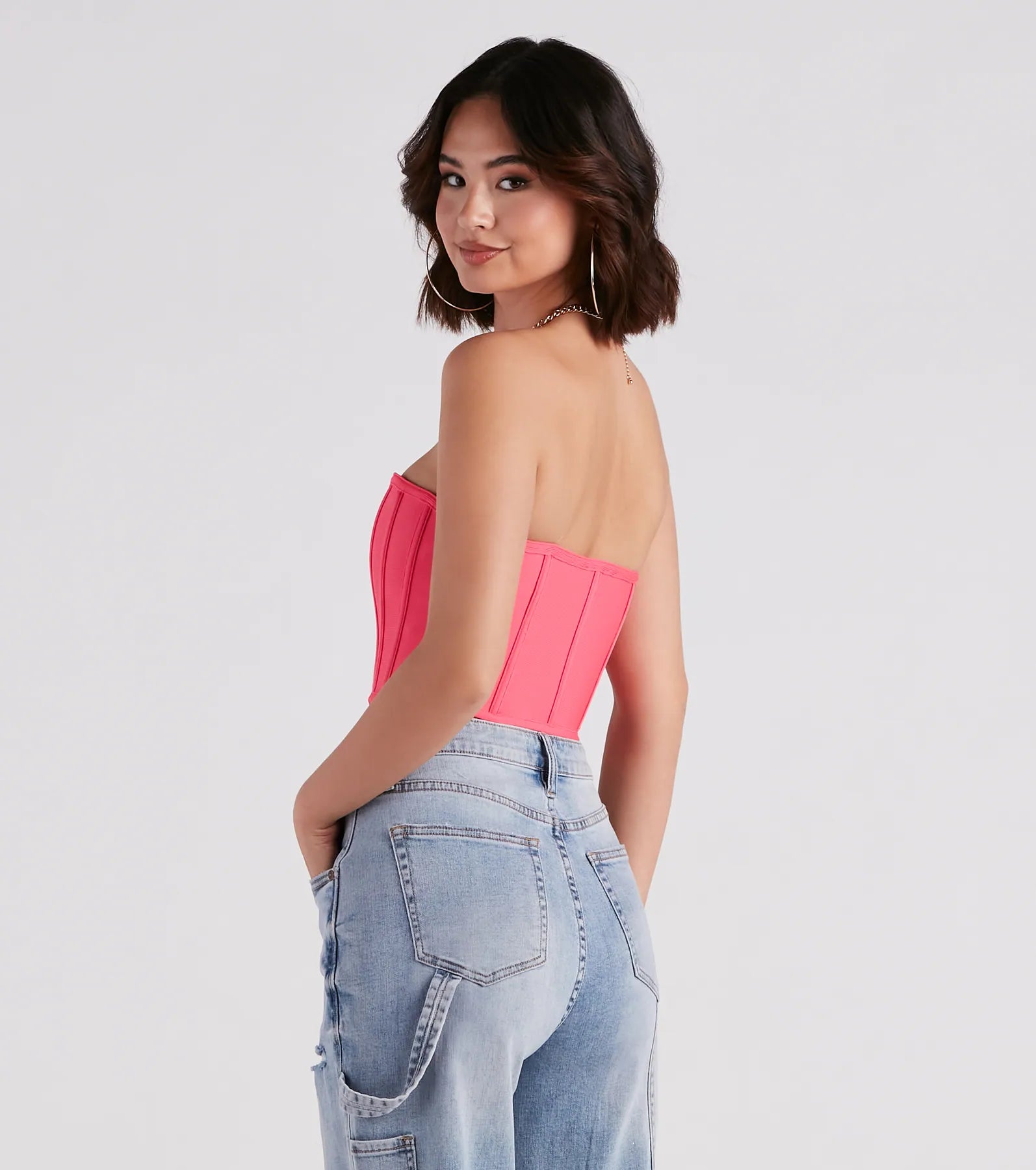 Flirt Alert Strapless Cropped Bustier - Image 6