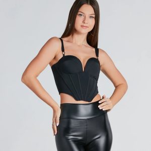 Sweet And Sultry Cropped Bustier Top