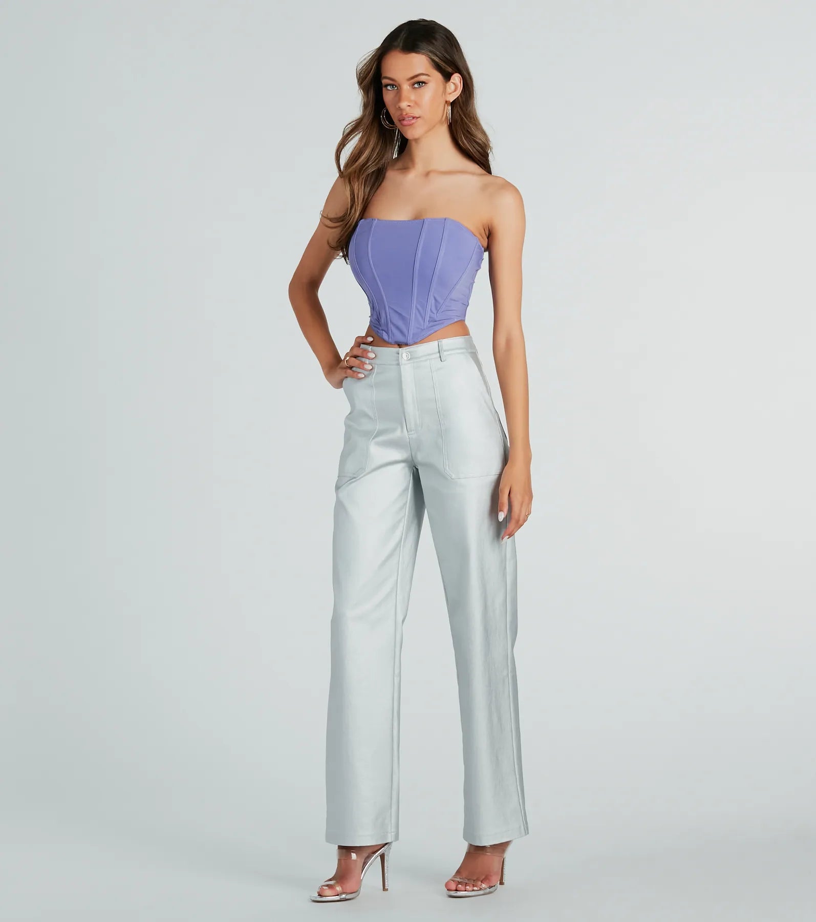 Night-Out Worthy Cropped Corset Top - Image 12