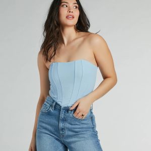 Night-Out Worthy Cropped Corset Top