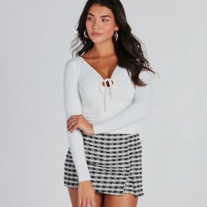 Fave Find Tie-Front Smooth Knit Top