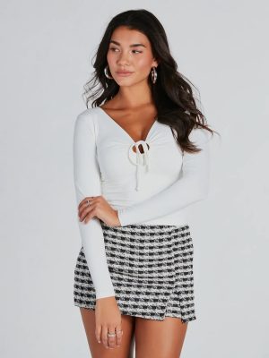 Fave Find Tie-Front Smooth Knit Top