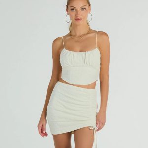 All Day Darling Sleeveless Lace Crop Top