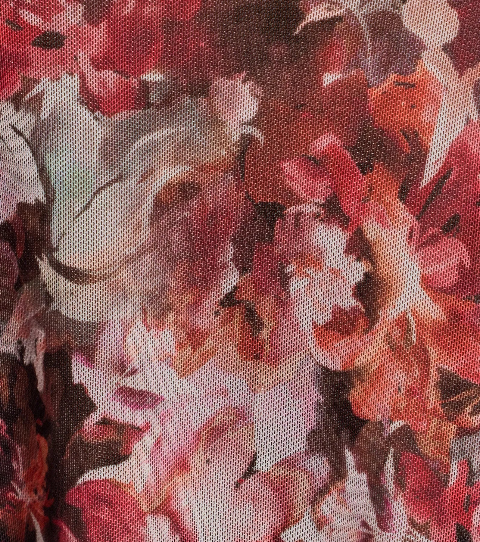 So Sweet Abstract Floral Sleeveless Mesh Top - Image 4