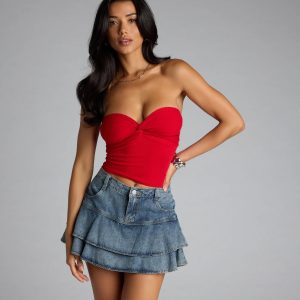 More To Come Twist Tube Crop Top