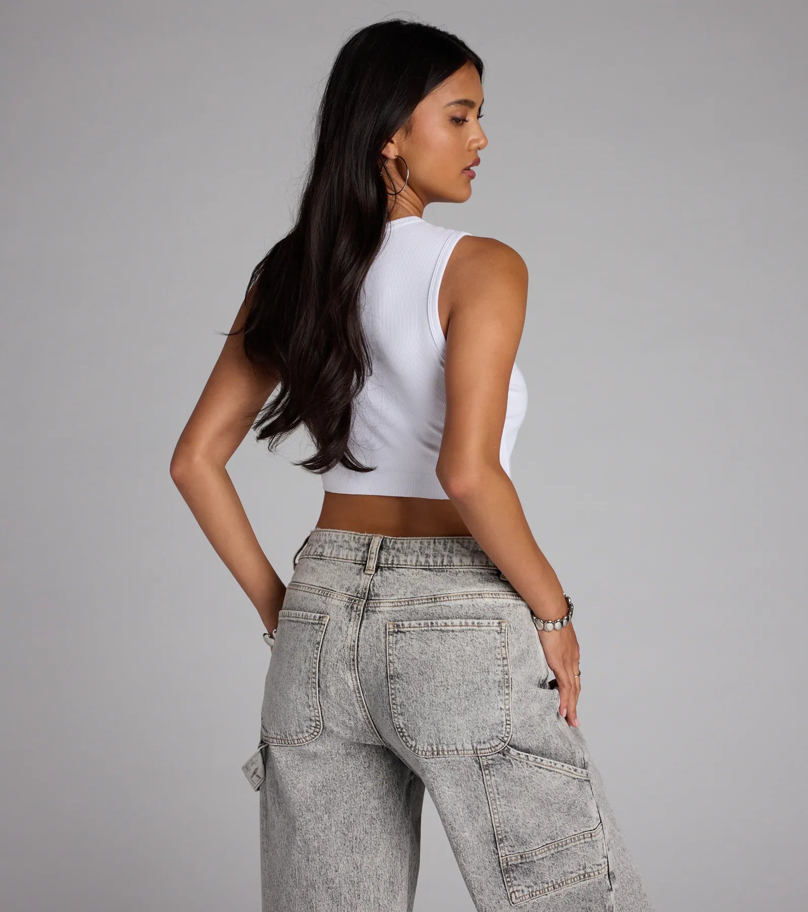 Keys To ZTA Crew Neck Crop Tank Top - Image 2