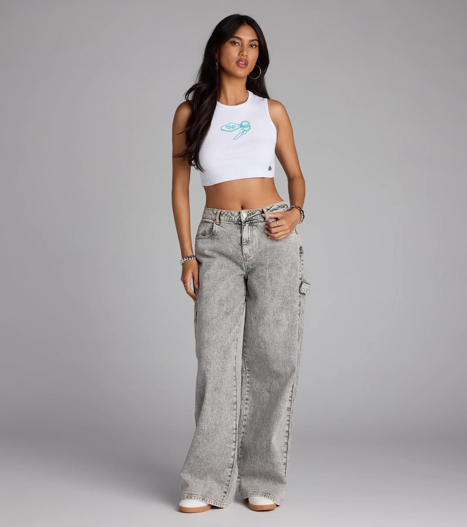 Keys To ZTA Crew Neck Crop Tank Top - Image 3