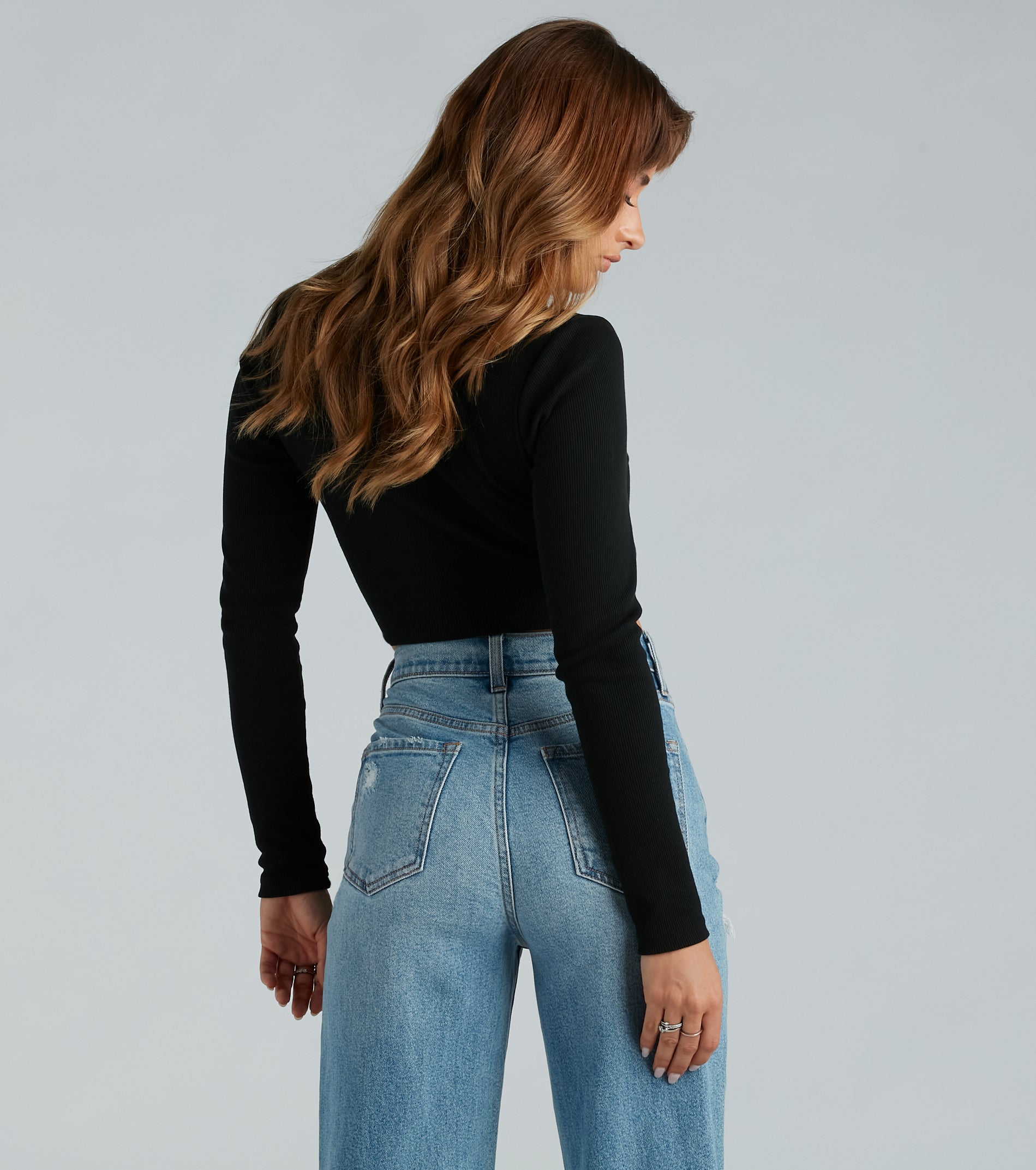 Keep It Tight Rib Knit Corset Crop Top - Image 6