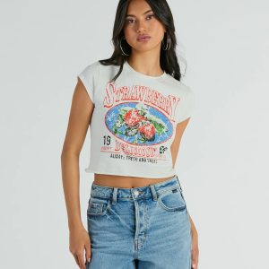 Fresh And Sweet Strawberry Graphic Tee