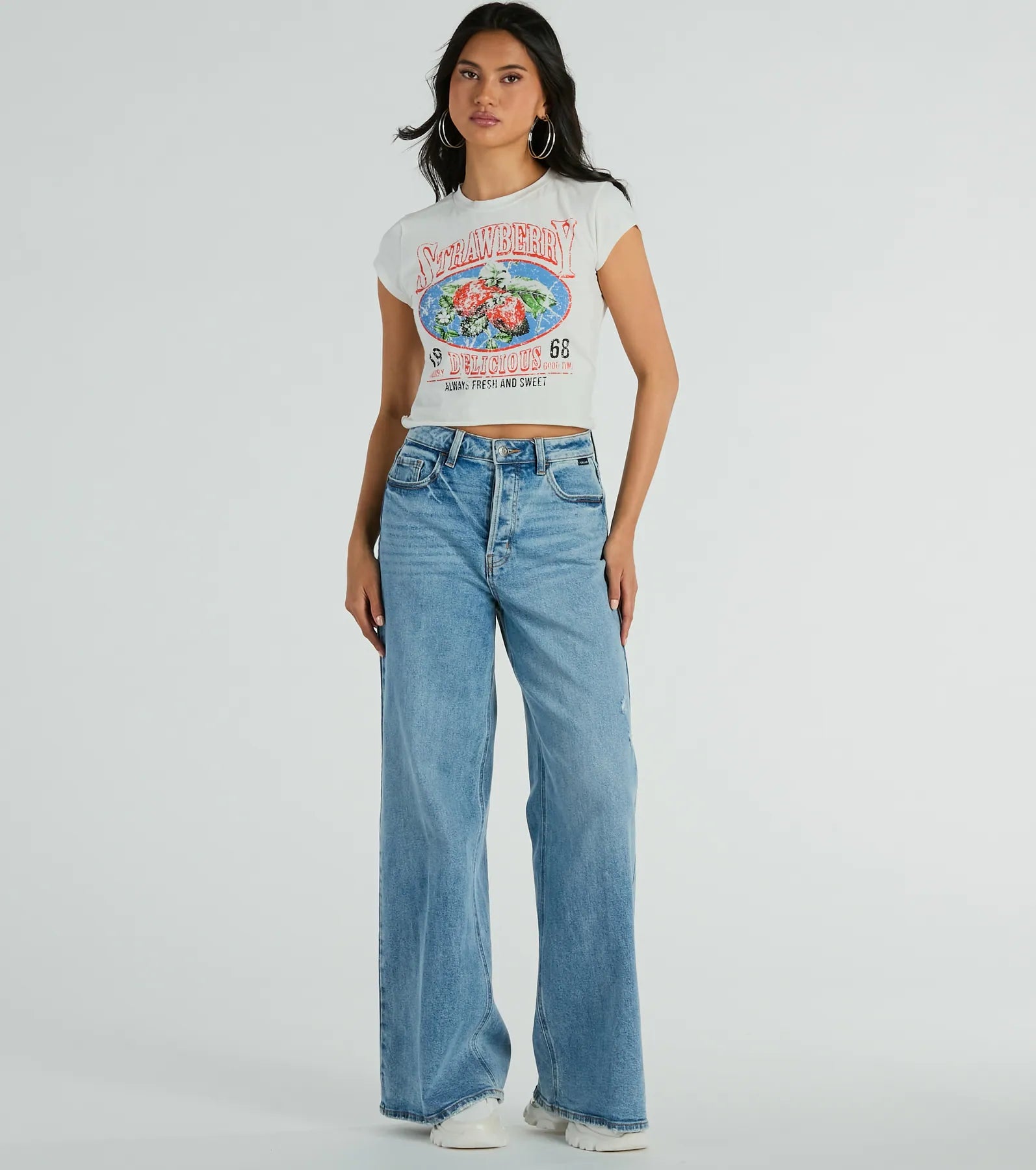 Fresh And Sweet Strawberry Graphic Tee - Image 4