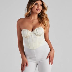 Unveil Satin Sweetheart Bustier
