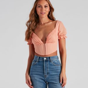 If You Pleats Crepe Bustier